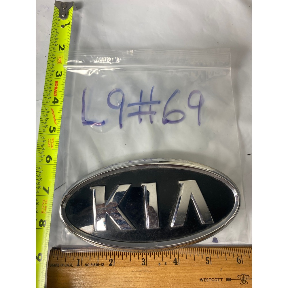 KIA Chrome Oval Front Grille Emblem OEM Genuine